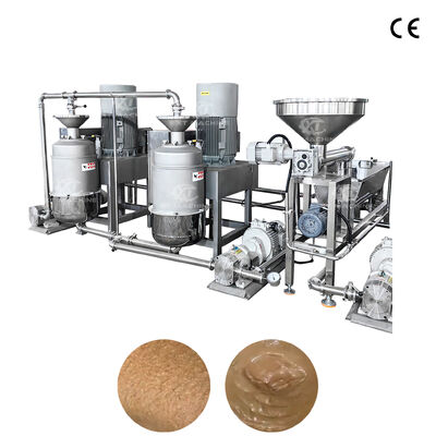 Industrielle Schneid- und Fräsmaschine aus SUS304 Edelstahl für Nussbutter mit 200-300 Mesh Feinheit und 1000-1500Kg/h Kapazität