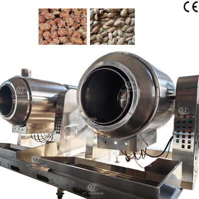 Ein guter Preis. Hocheffiziente 70 kg/Charge Rührfreie Wok Zuckerbeschichtung und Heizmaschine für Nussverarbeitungsanlagen Online