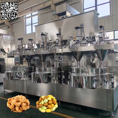 Ein guter Preis. PLC-gesteuerte automatische Beschichtungsmaschine SUS304 zur Herstellung von Bohnen/Rosen Erdnuss/Kokosnuss Cashew mit einer Kapazität von 300-400 kg/h Online