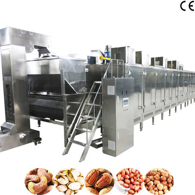 Ein guter Preis. Kontinuierliche Nussröstmaschine mit einstellbarer Temperatur, Edelstahl SS304 Material und 1000 kg/h Kapazität Online