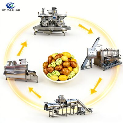 500-1000 kg/h Kapazität SUS304 Erdnussbeschichtungsmaschine für die Verarbeitung von Nüssen