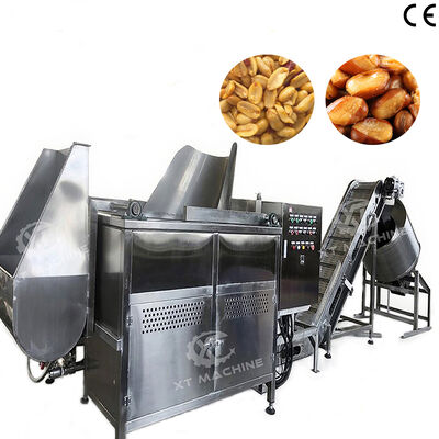 Ein guter Preis. 100 kg/h automatische Entladung SUS304 Japanische Erdnuss-Frittiermaschine De Oiling-Maschine mit CE-Zertifizierung Online