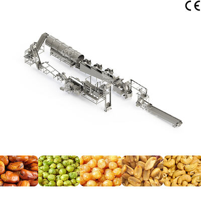 Ein guter Preis. Vollautomatische Frittierte Nuss-Snack-Herstellungsmaschine SS304 Frittier-Produktionslinie für Nussverarbeitungsanlagen Online