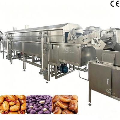 Ein guter Preis. Kontinuierliche automatische Fritteuse für beschichtete Erdnüsse aus Edelstahl 304, zum Frittieren von Mais und Nüssen mit Wasser-Öl-Trennung Online