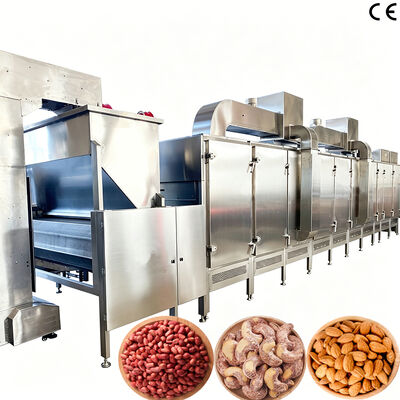 Ein guter Preis. SS304 Nahrungsmittelqualität Kontinuierliche Nüsse Bratmaschine Sonnenblumenkerne Bratmaschine Gewerblicher Backofen für Fabrikgebrauch Online