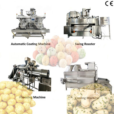 Ein guter Preis. Anpassbare SUS304 200kg/h-500kg/h Nussbeschichtungs- und Röstproduktionslinie für effiziente Lebensmittelröstung Online