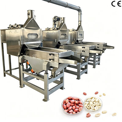 Ein guter Preis. SS304 Split Peanut Kernel Blanching Machine Luftpeeler für Erdnüsse 1000 kg/h für Lebensmittelverarbeitungsanlagen Online