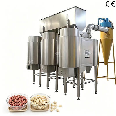 Ein guter Preis. Vollautomatische High-Blanching Rate Erdnuss Haselnuss Blanching-Maschine Pneumatische Luftpeeler mit Edelstahl 304 Lebensmittelqualität Online
