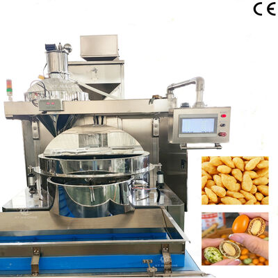 Maschinen zur Herstellung von High-Speed Coated Peanut Burger Teig Coated Nuss Snacks Herstellungsmaschine mit PLC-Steuerungssystem