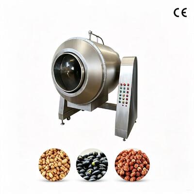 Warm verkaufte kommerzielle 70 kg/Liste Zuckerbeschichtung Maschine vollautomatische Rollenbrenner mit Temperaturregelung