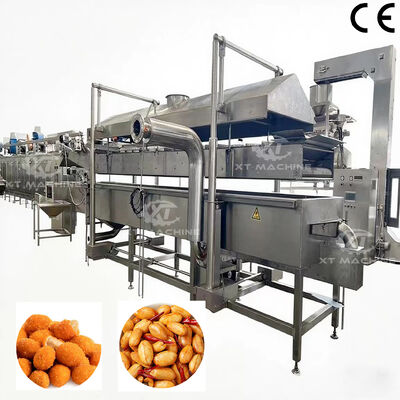 Industrielle Großkapazität Automatische kontinuierliche Bratmaschine für Maisflocken und Nüsse hohe Effizienz mit CE-Zertifikat