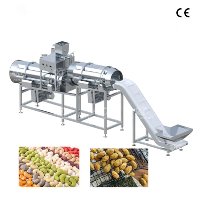Commercial Double Drum Roller Flavoring Machine Automatic Seasoning Mixer for Coated Peanut Production Line