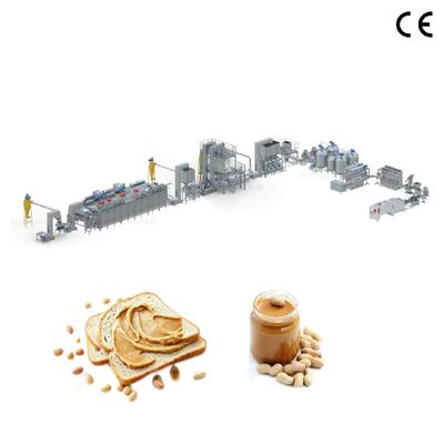 High Capacity Peanut Butter Production Line Stainless Steel Automatic Nut Paste Processing Plant for Food Factory